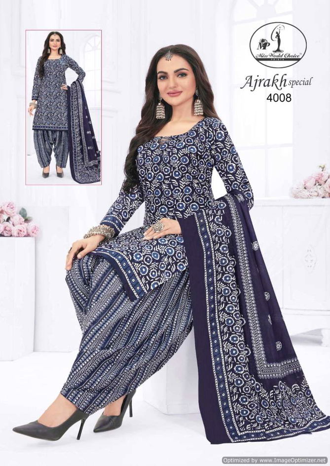 Ajrakh Vol 4 By Miss World Daily Wear Printed Cotton Dress Material Suppliers In India
